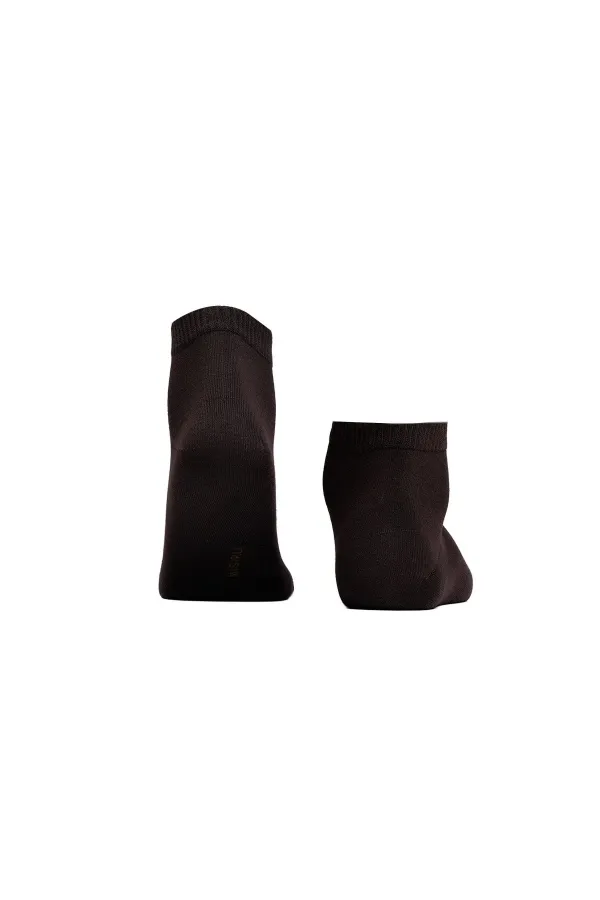Chaussettes unisexes en bambou pour diabétiques, marron