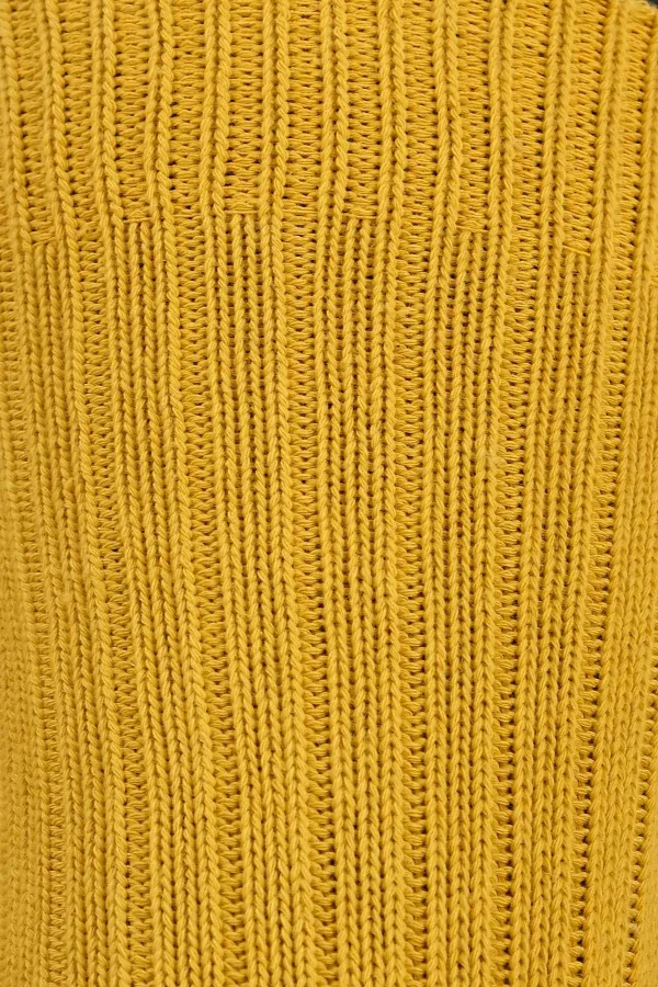 Mısırlı Unisex Pamuklu Bio Cotton Kışlık Soket Çorap Hardal