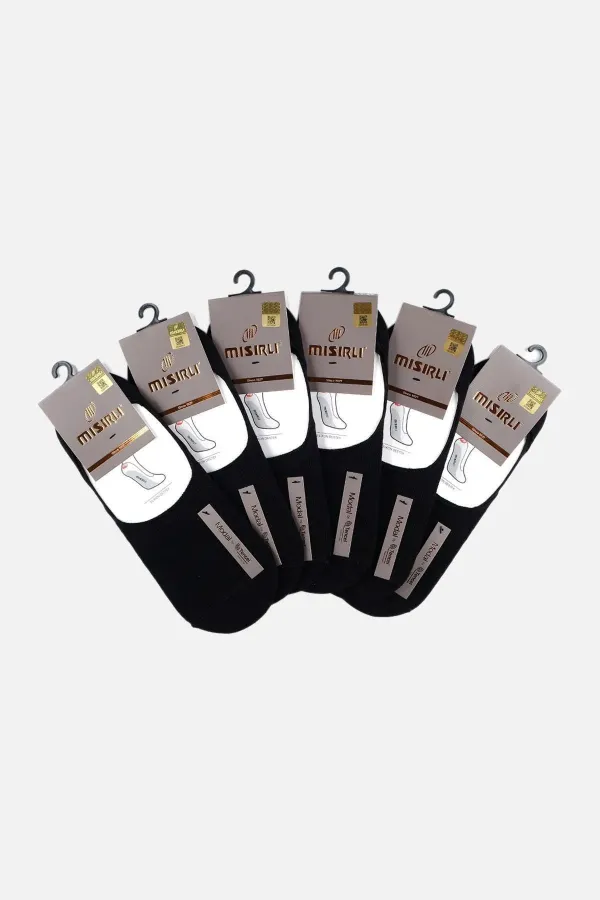 Mısırlı Erkek Modal 6 Çift Yazlık Babet Çorap Siyah