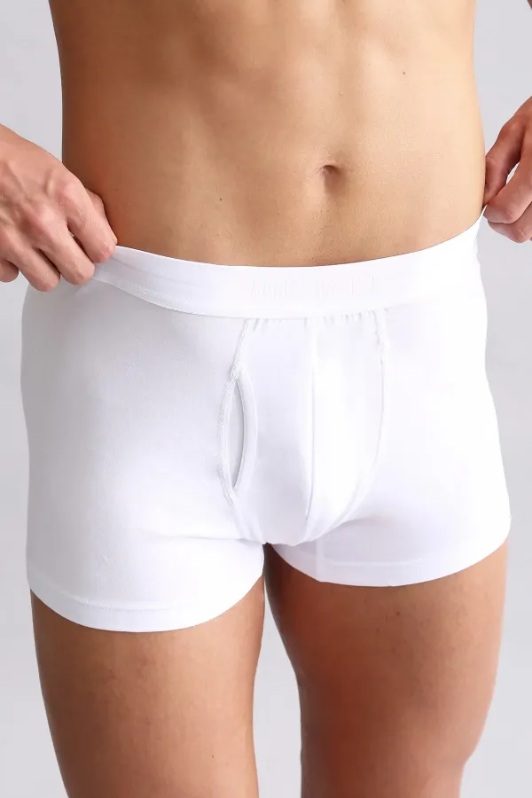 Boxer blanc SPARTACUS PLUS PERFORMANCE en coton biologique égyptien