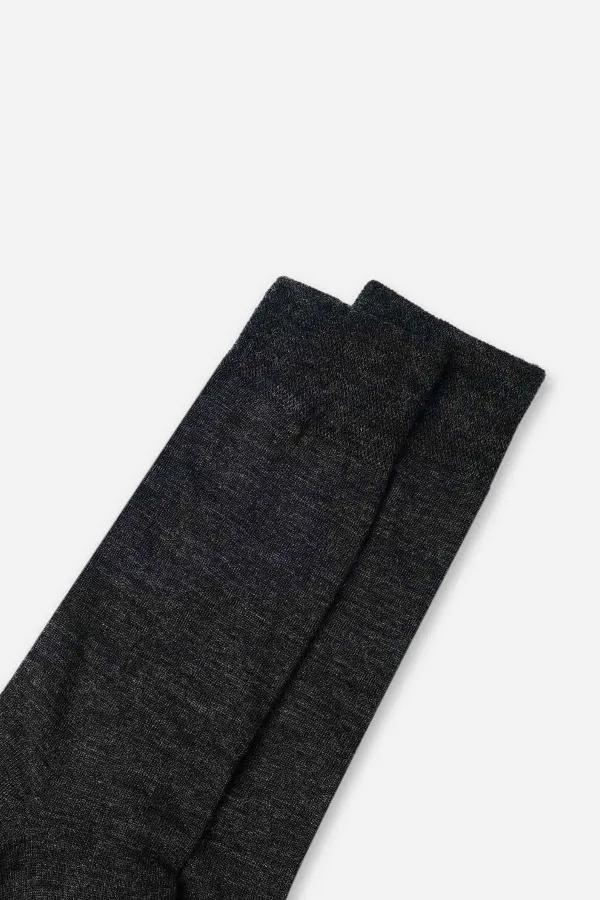 Mısırlı Erkek Soft Wool (Koyun Yünü) Tekli Soket Çorap Antrasit