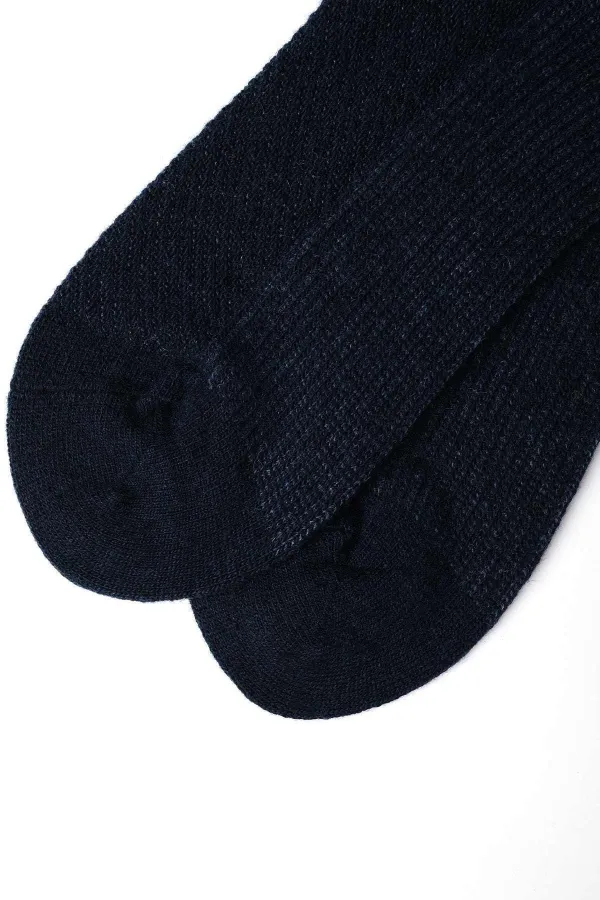 Mısırlı Erkek Kuzu Yünü (Lambswool) Tekli Soket Çorap Lacivert