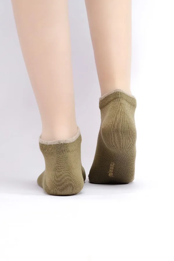 Mısırlı Kadın Modal Tekli Yazlık Sneaker Çorap Yeşil