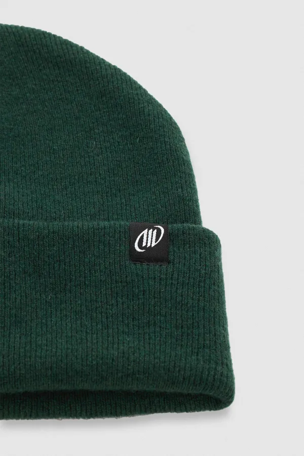 Bonnet plat unisexe en laine égyptienne torsadée - Vert Javier