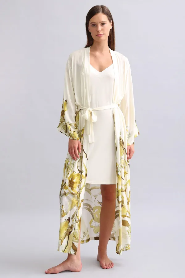 Robe longue tissée verte pour femme égyptienne