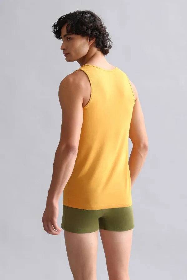 Mısırlı BAMBU HERCULES Slim Fit Basic Atlet Hardal