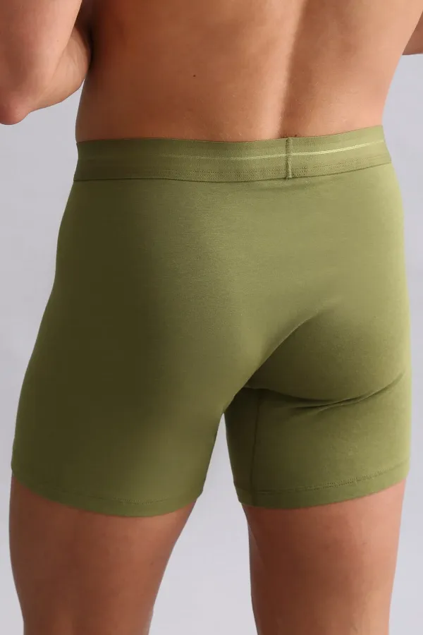 Mısırlı ORGANIC Cotton SPARTACUS PLUS PERFORMANCE Long Boxer Khaki