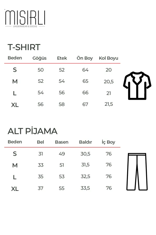 Pamuklu Kısa Kollu Gömlek Pantolon Takım Lacivert
