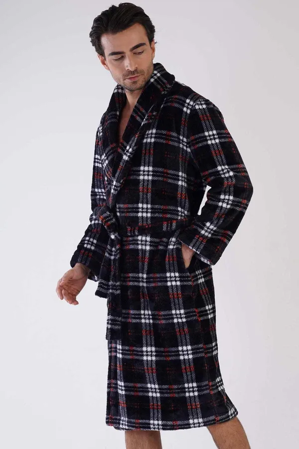 Robe à manches longues Welsoft pour homme, couleur anthracite, de style égyptien