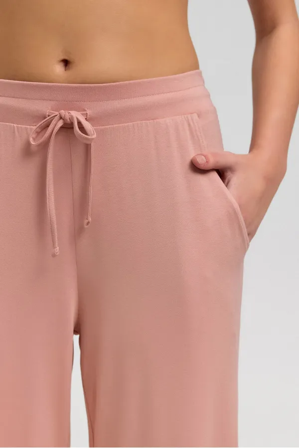 Mısırlı Kadın Pamuk Kapri Pijama Somon