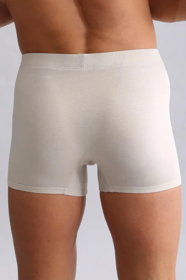 Boxer coupe classique en bambou égyptien ZEUS, beige terre