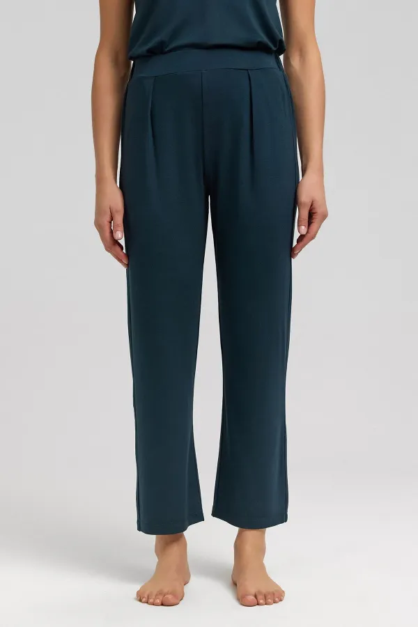 Kadın Örme Dar Paça Pantolon Antrasit