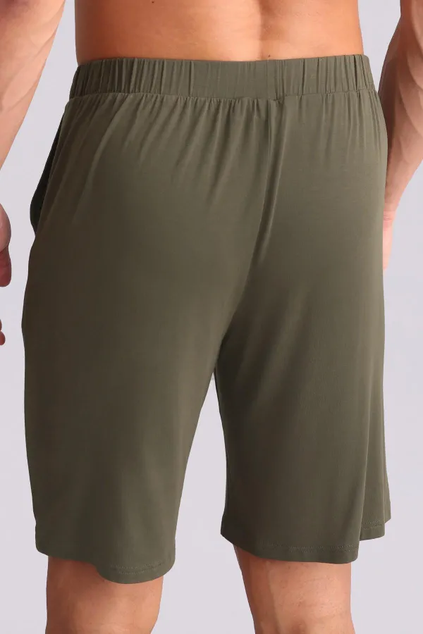 Pyjama Short Modal Homme Kaki