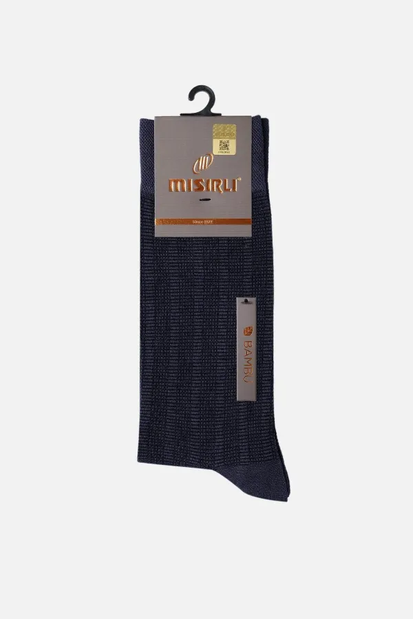Chaussettes égyptiennes pour homme en bambou, coloris gris fumé.