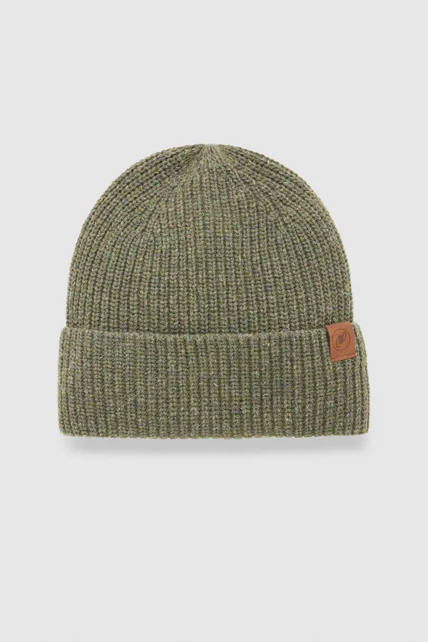 Unisex Yün Bere Eldiven Takımı - Milda Yeşil