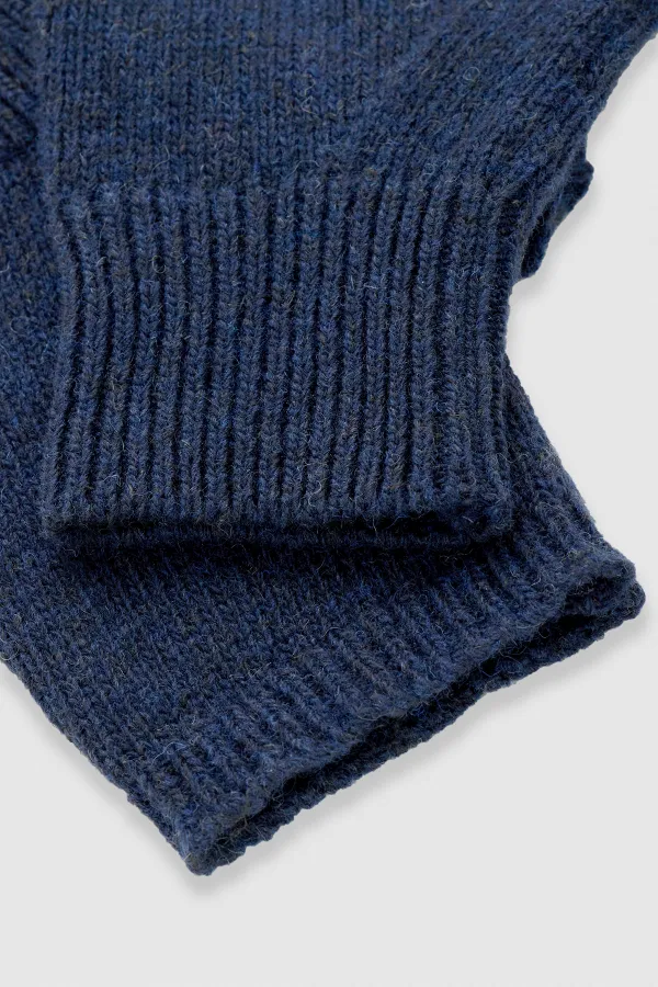 Unisex Yün Bere Eldiven Takımı - Milda Lacivert