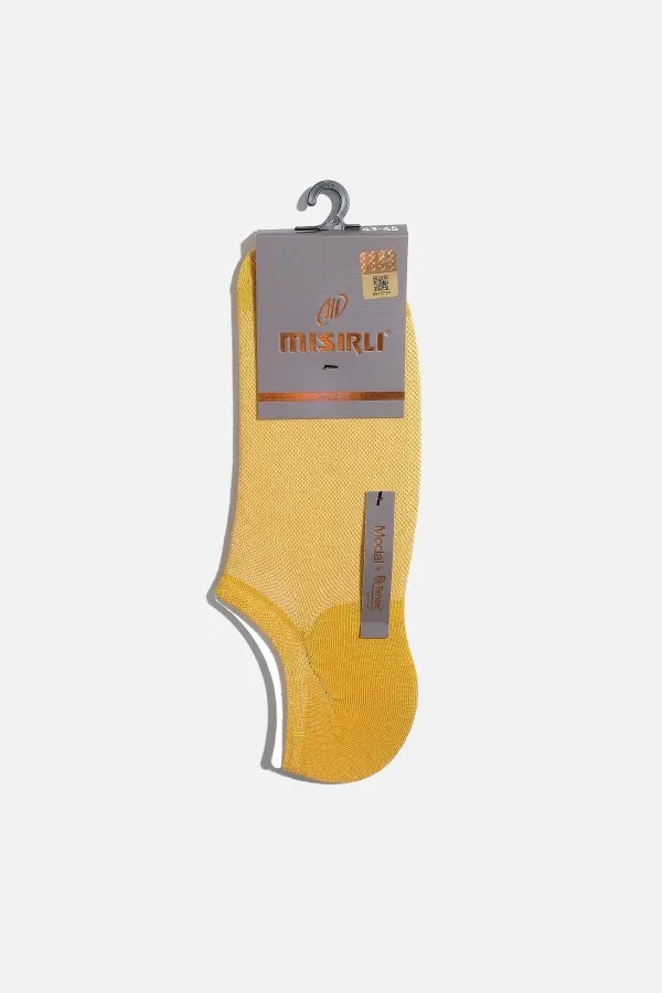 Mısırlı Erkek Modal Tekli Yazlık No Show Çorap Sarı