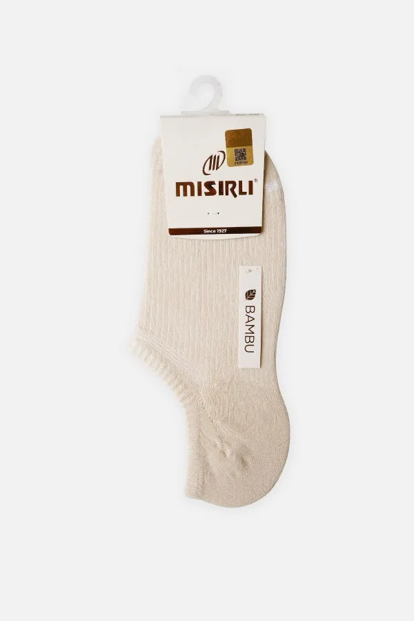 Mısırlı Kadın Bambu Tekli Yazlık No Show Çorap Bej