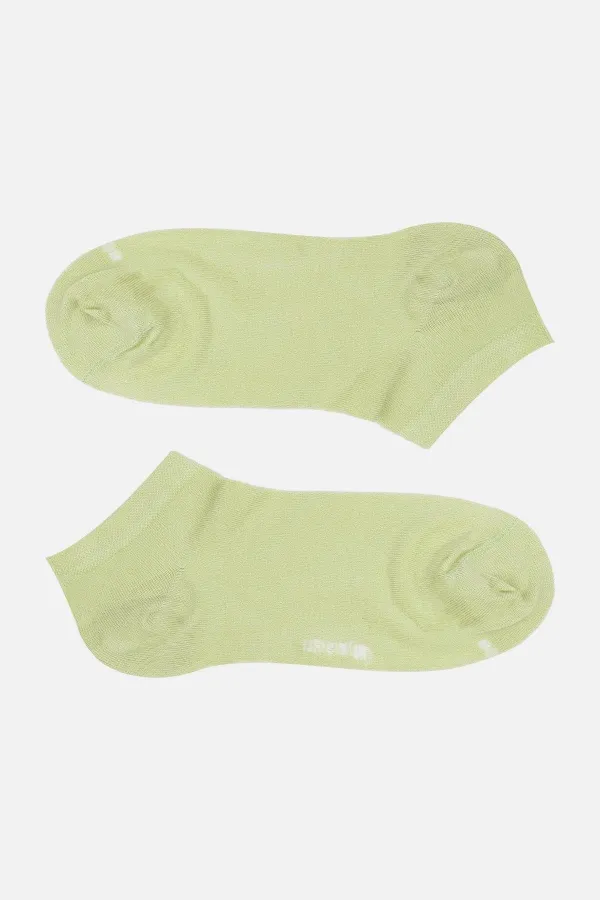 Mısırlı Women's Bamboo Single Summer Ankle Socks Green