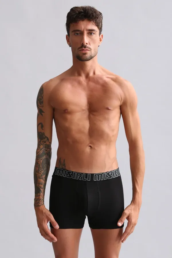 Modal By TENCEL SPARTACUS PERFORMANCE Boxer Shorts Black (from Egypt)