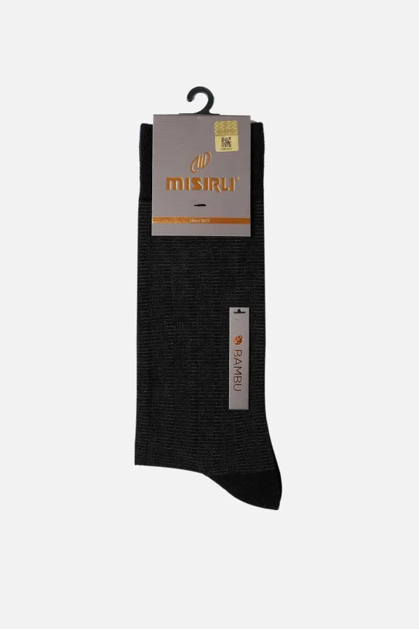 Egyptian Men's Bamboo Single Sock Black