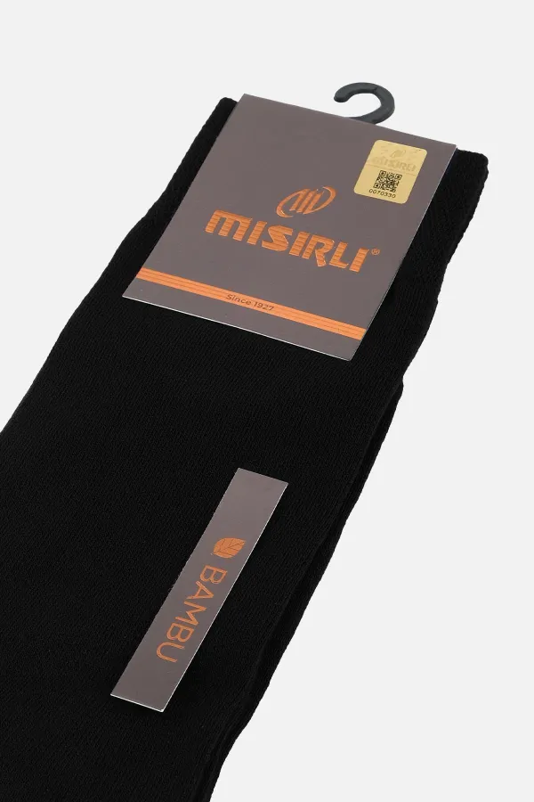 Mısırlı Erkek Bambu Tekli Soket Çorap Siyah