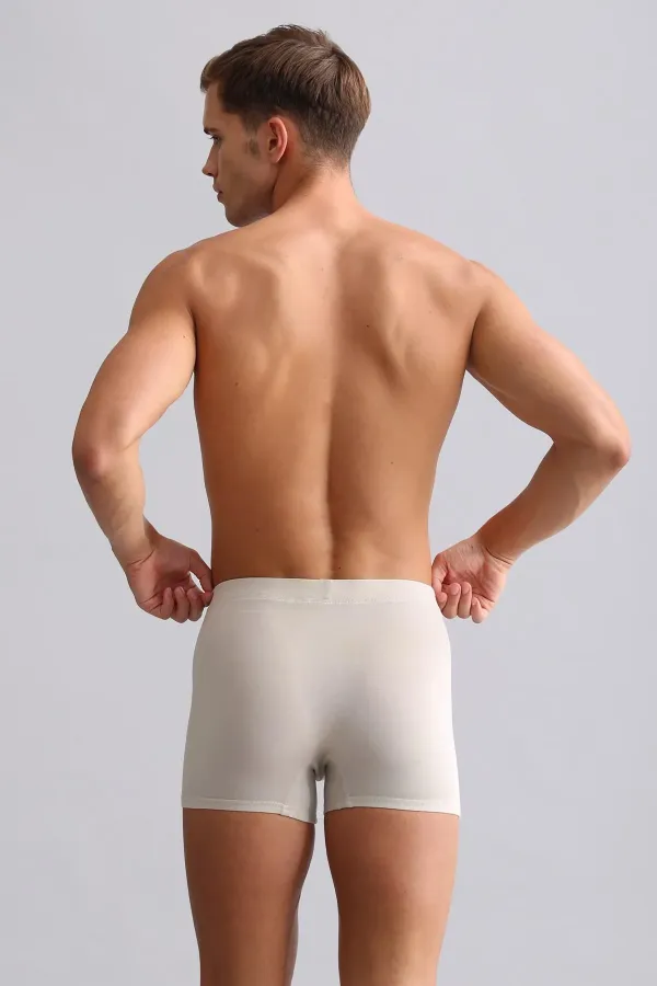 Boxer coupe classique en bambou égyptien ZEUS, beige terre