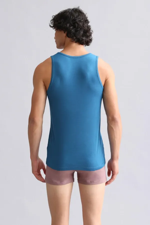 Mısırlı BAMBU HERCULES Slim Fit Basic Atlet Petrol