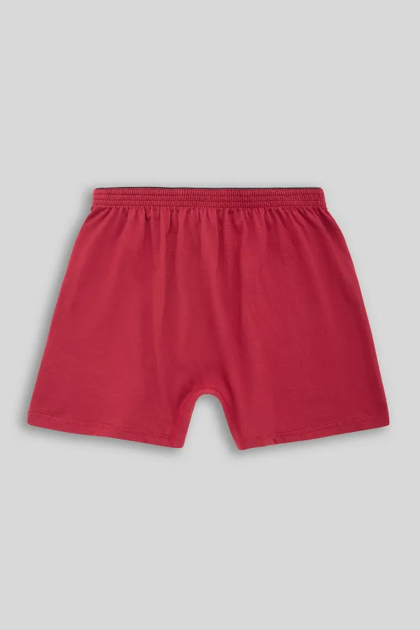 Mısırlı Men's Cotton Ares Boxer Shorts Burgundy