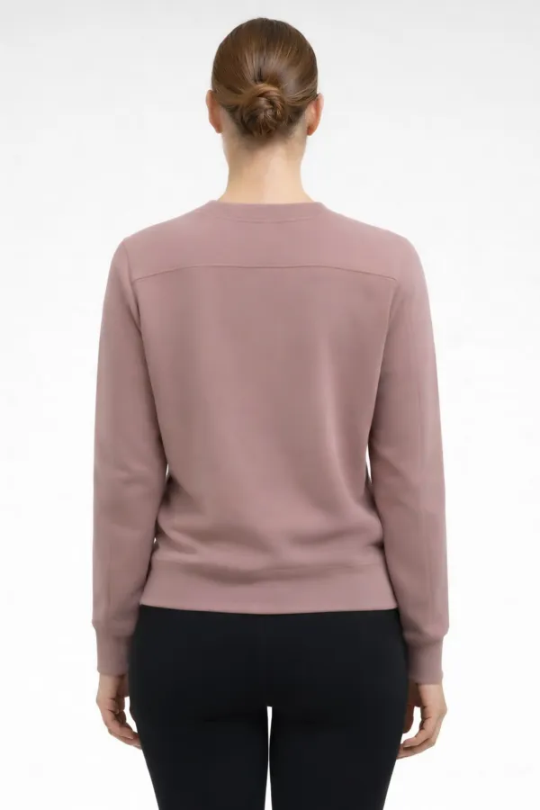 Mısırlı Kadın Modal Sweatshirt Gül Kurusu