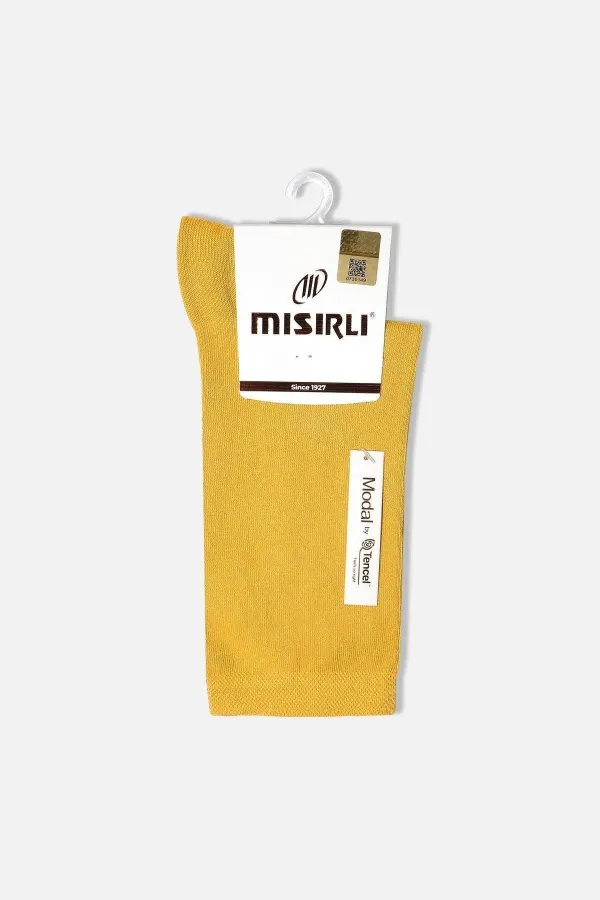 Mısırlı Kadın Modal Tekli Soket Çorap Sarı