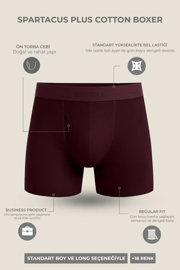 Mısırlı ORGANIC Pamuklu SPARTACUS PLUS PERFORMANCE Boxer Fit Green