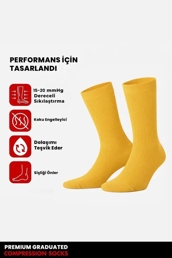 Egyptian Unisex Bamboo Flight and Pilot Socks with Special Tightening Technology Mustard Egyptian Unisex Bamboo Flight and Pilot Socks with Special Tightening Technology Mustard