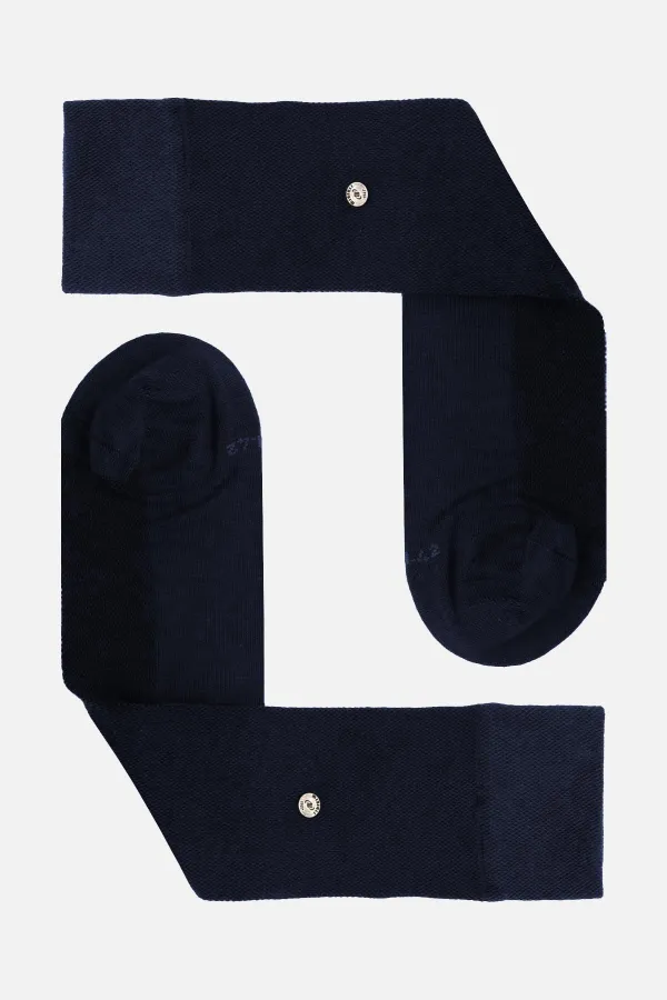 Mısırlı Erkek Organik Pamuklu Tekli Soket Çorap Lacivert