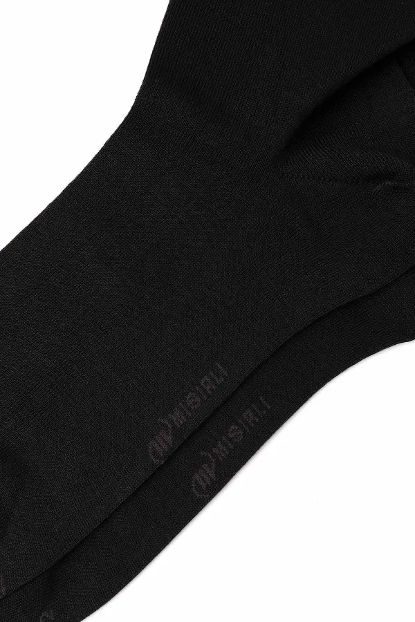 Mısırlı Men's Mercerized Single Summer Ankle Socks Dark Brown