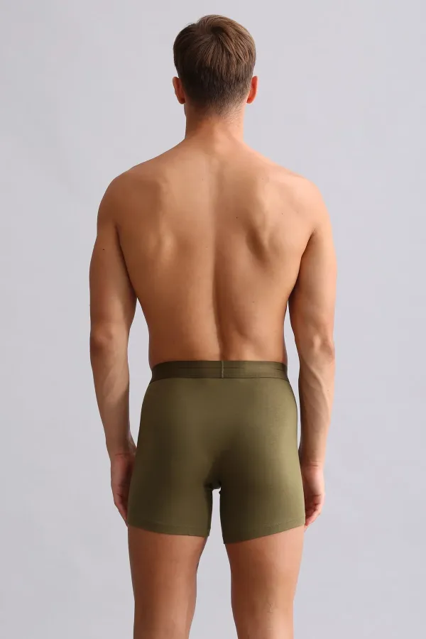 Mısırlı ORGANIC Cotton SPARTACUS PLUS PERFORMANCE Long Boxer Dark Khaki