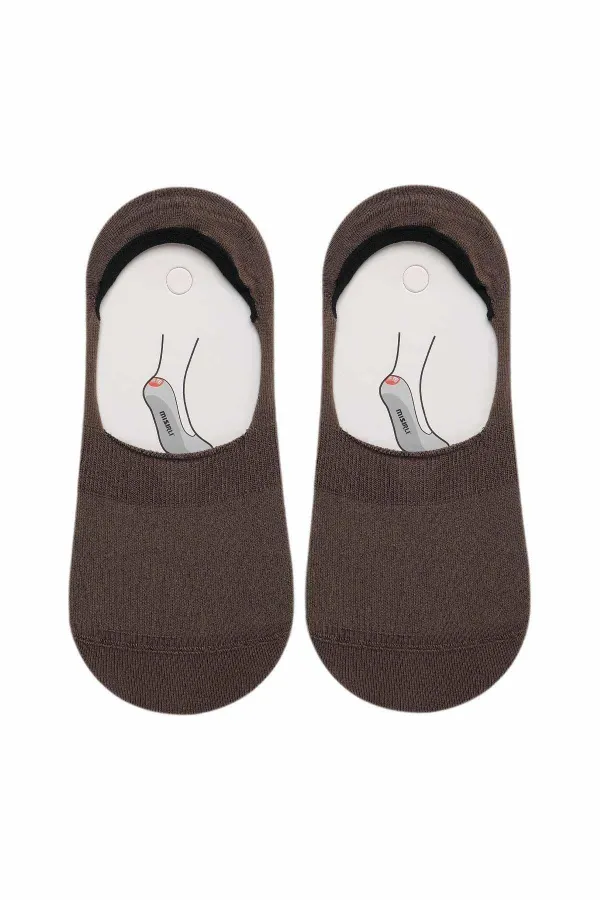 Mısırlı Kadın Bambu Tekli Yazlık Babet Çorap Kahverengi