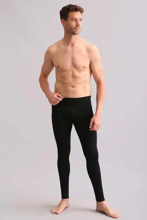 Sous-vêtement thermique en bambou égyptien / Leggings noirs