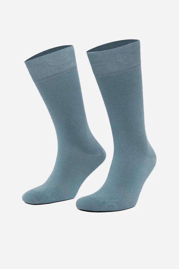 Mısırlı Erkek Bambu Tekli Soket Çorap Pastel Mavi