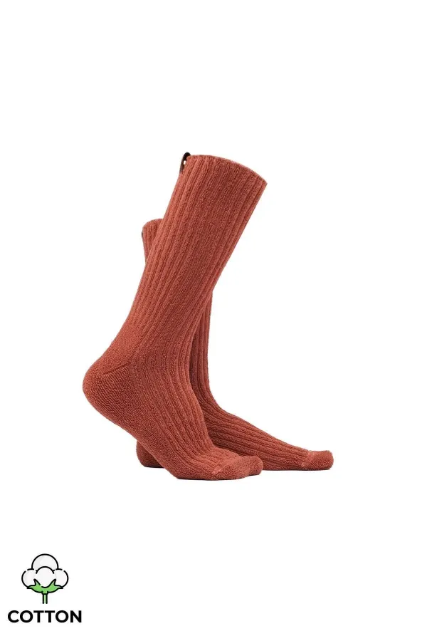 Mısırlı Kadın Pamuklu Havlu 6 Çift Kutulu Soket Çorap Çok Renkli