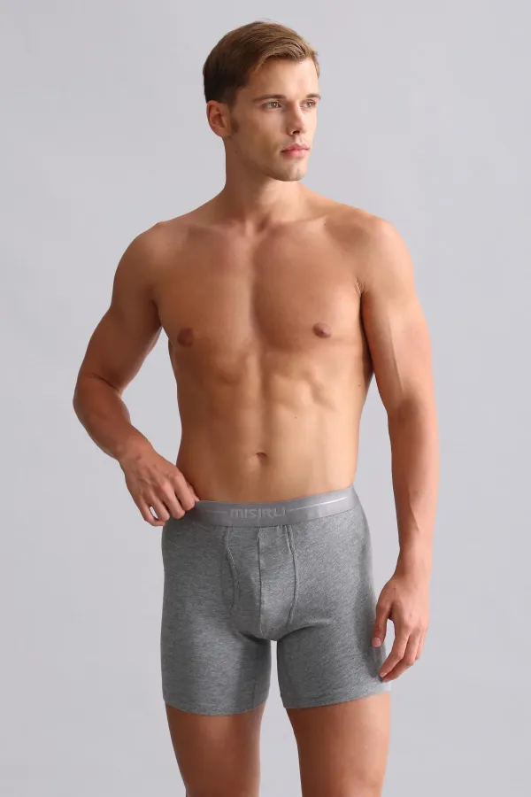 Mısırlı Modal By TENCEL SPARTACUS PLUS PERFORMANCE Long Boxer Grey Melange