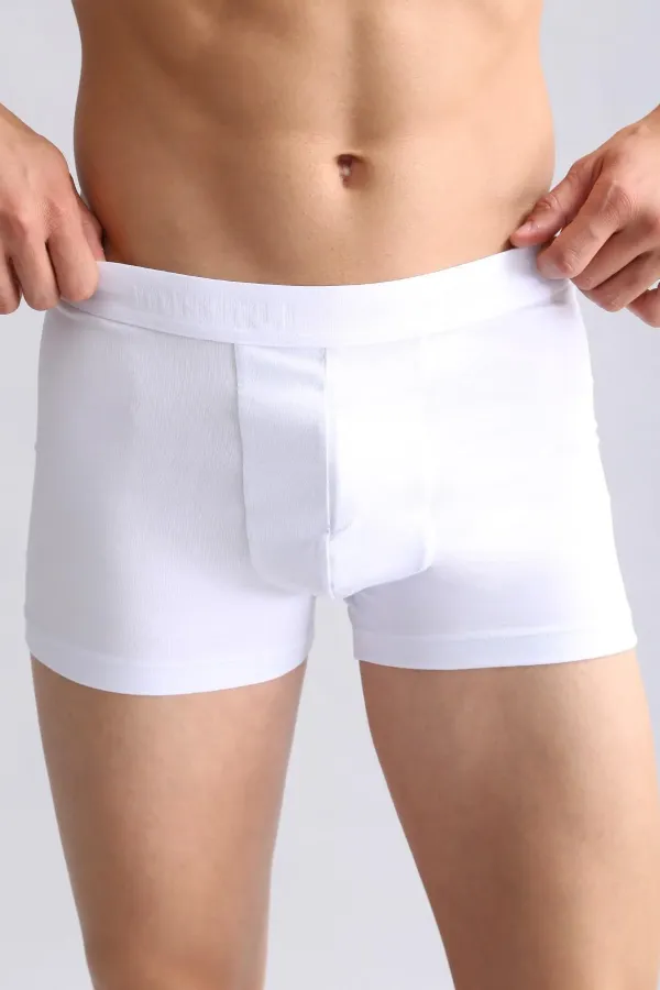 Mısırlı ORGANIC Pamuklu Compact Cotton Klasik Boxer Beyaz