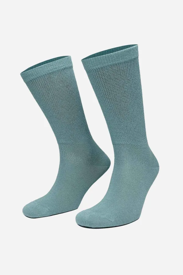 Men's 10% Silver Single Socket Socks Pastel Blue