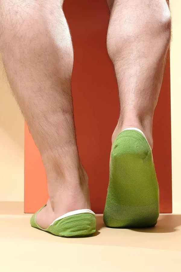 Mısırlı Erkek Bambu Tekli Yazlık Babet Çorap Yeşil