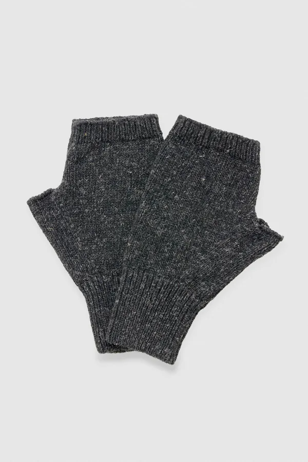 Ensemble bonnet et gants unisexe en laine - Milda Black