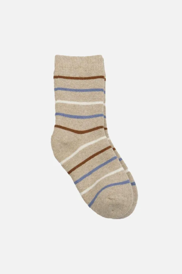 Mısırlı Erkek Bebek Pamuklu 3 Çift Soket Çorabı Çok Renkli