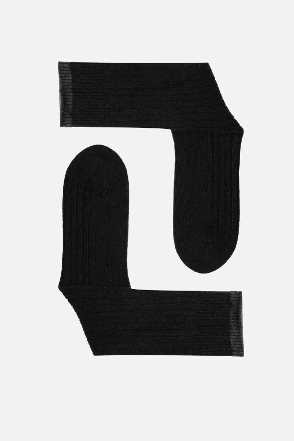 Mısırlı Erkek Kuzu Yünü (Lambswool) Tekli Soket Çorap Siyah
