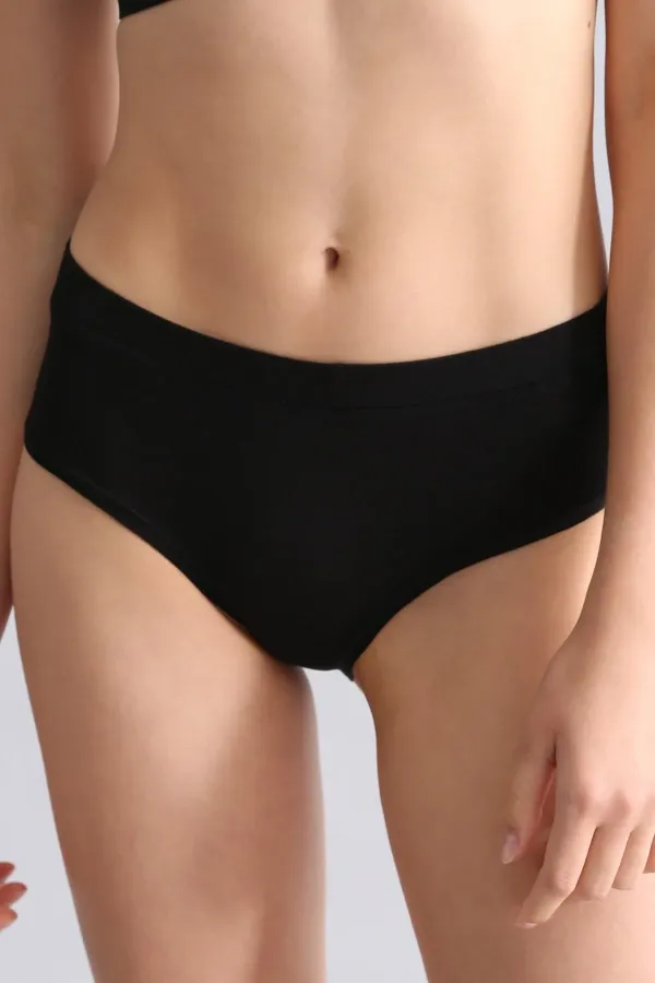 Mısırlı Modal By TENCEL HERA Gizli Lastikli Brazillian 3'Lü Külot Siyah/Beyaz/Ten