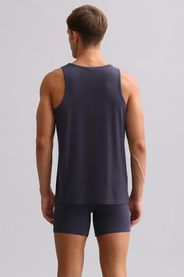 Mısırlı ORGANIC Pamuklu ZEUS LUXURY Regular Fit Basic Atlet Antrasit