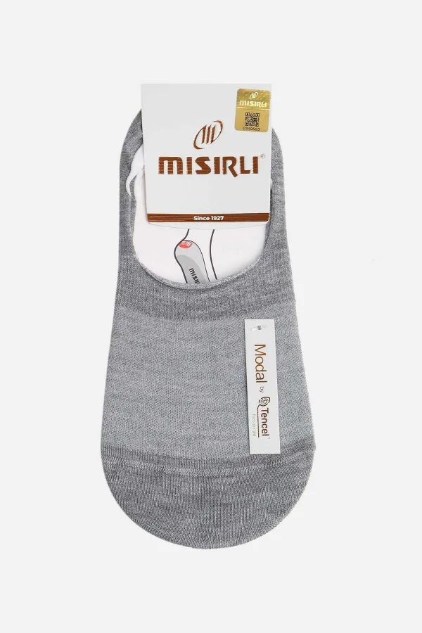Mısırlı Kadın Modal Tekli Yazlık Babet Çorap Gri